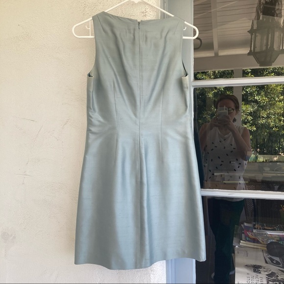 Banana republic dress size 0 blue aqua teal - Picture 6 of 7